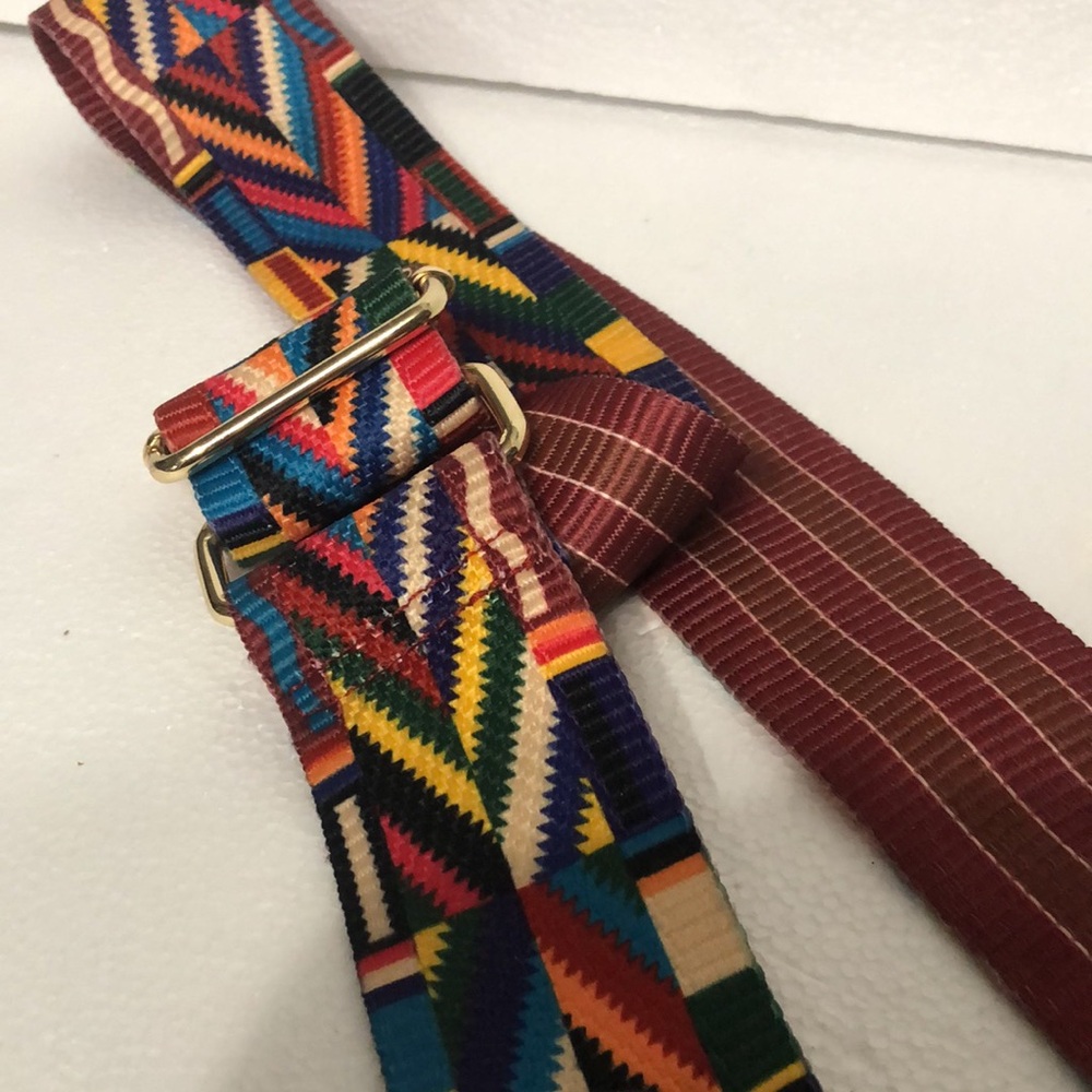 Geometric Patterned Guitar Bag Strap - Picture 2 of 3